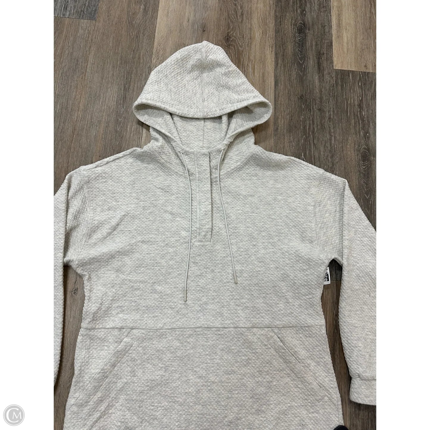 Athletic Sweatshirt Hoodie By 7 Diamonds In Cream, Size: Xs