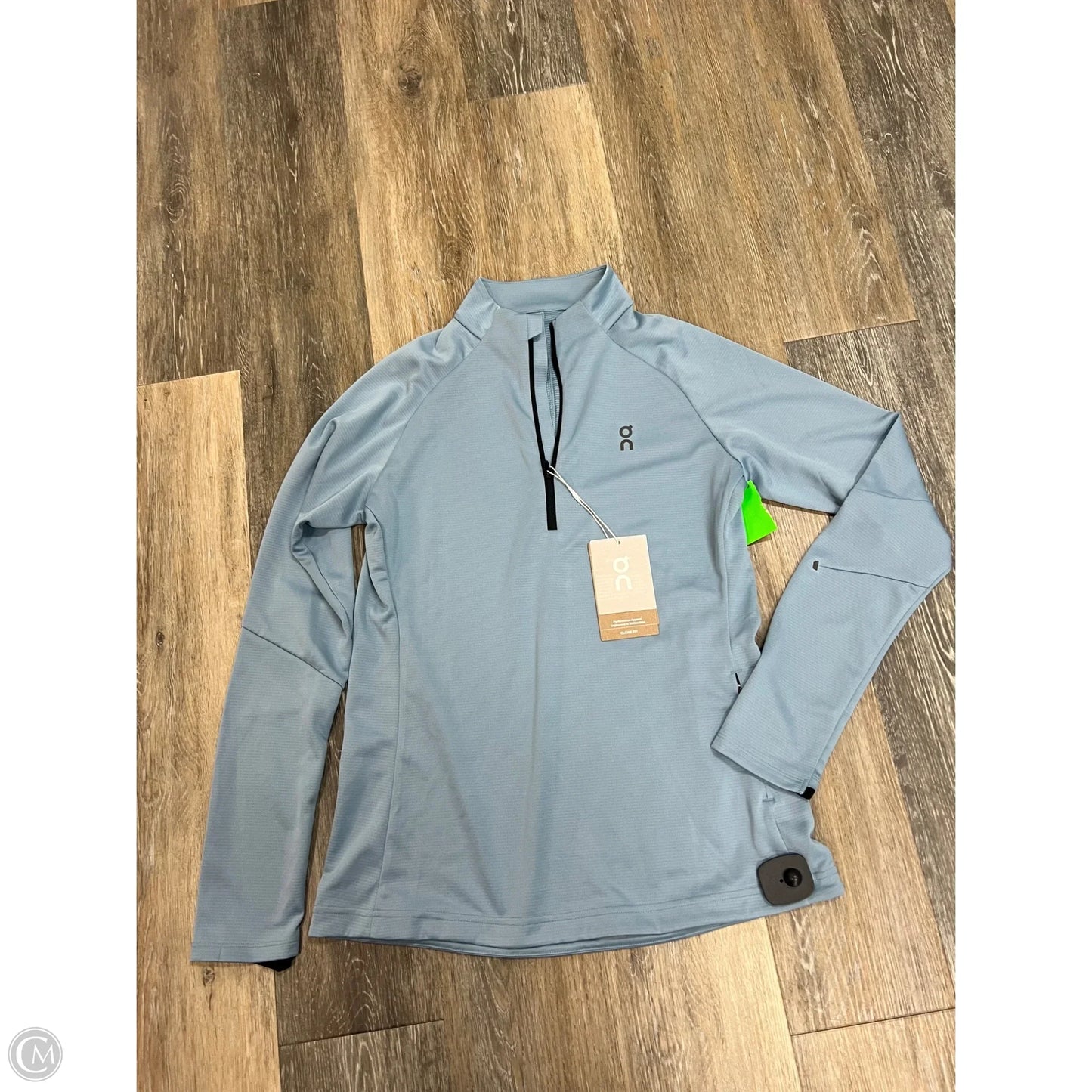 Athletic Top Long Sleeve Collar By On Cloud In Blue, Size: M