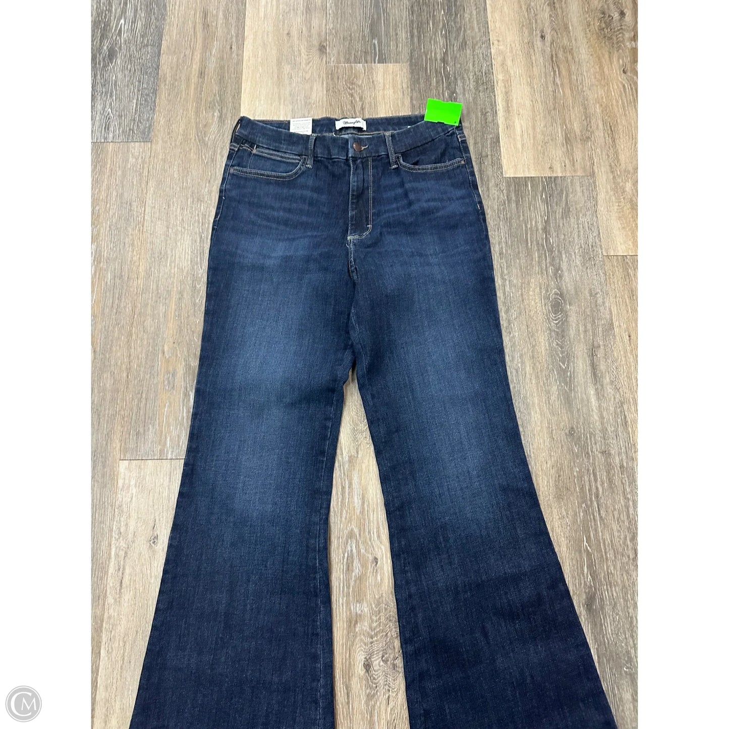 Jeans Boot Cut By Wrangler In Blue Denim, Size: 12