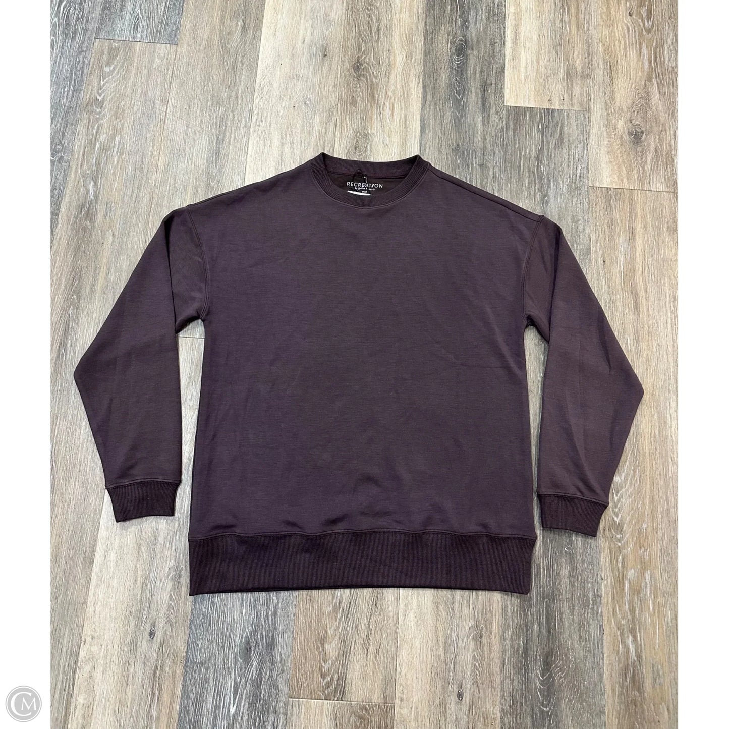 Athletic Sweatshirt Crewneck By Thread And Supply In Brown, Size: S
