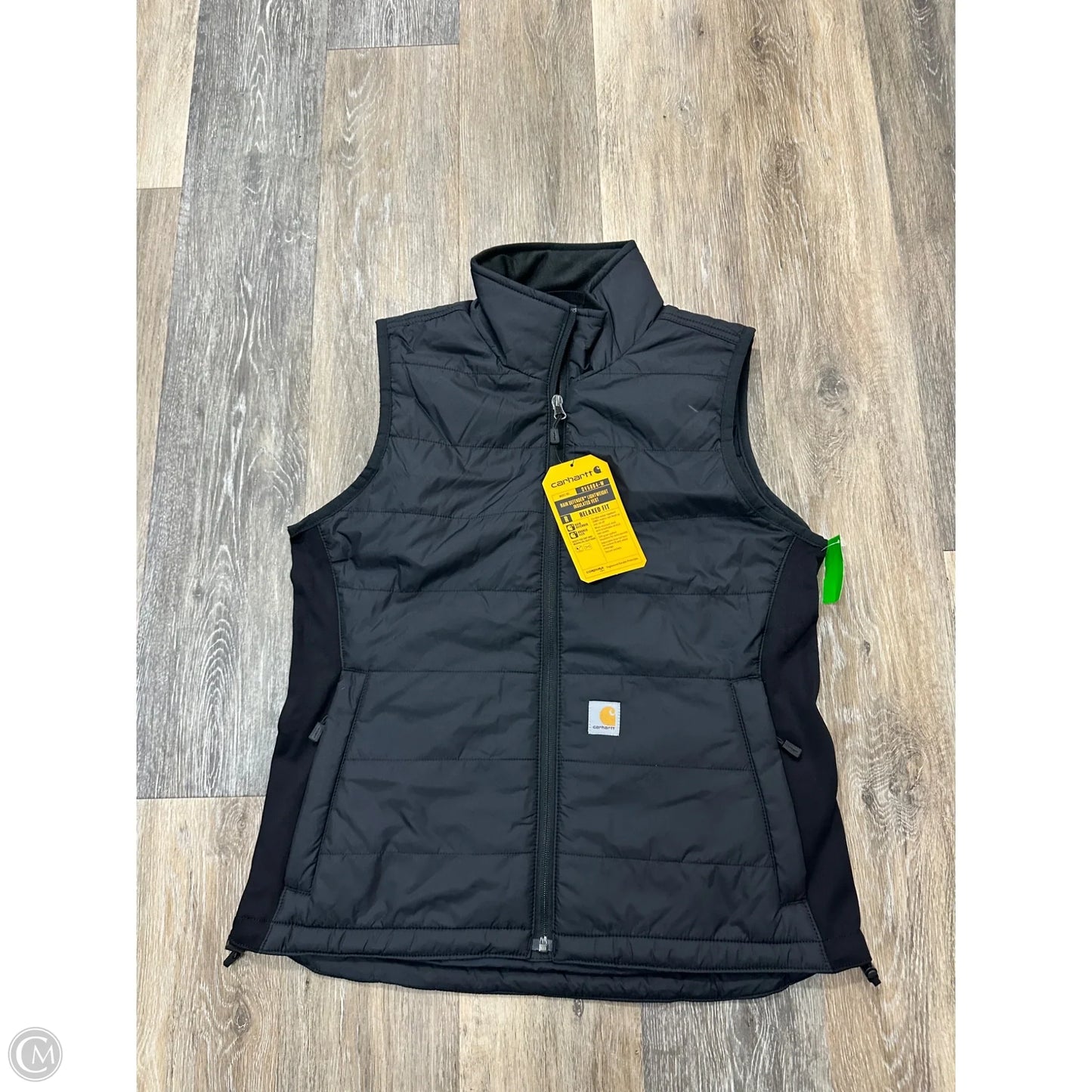 Vest Puffer & Quilted By Carhartt In Black, Size: S
