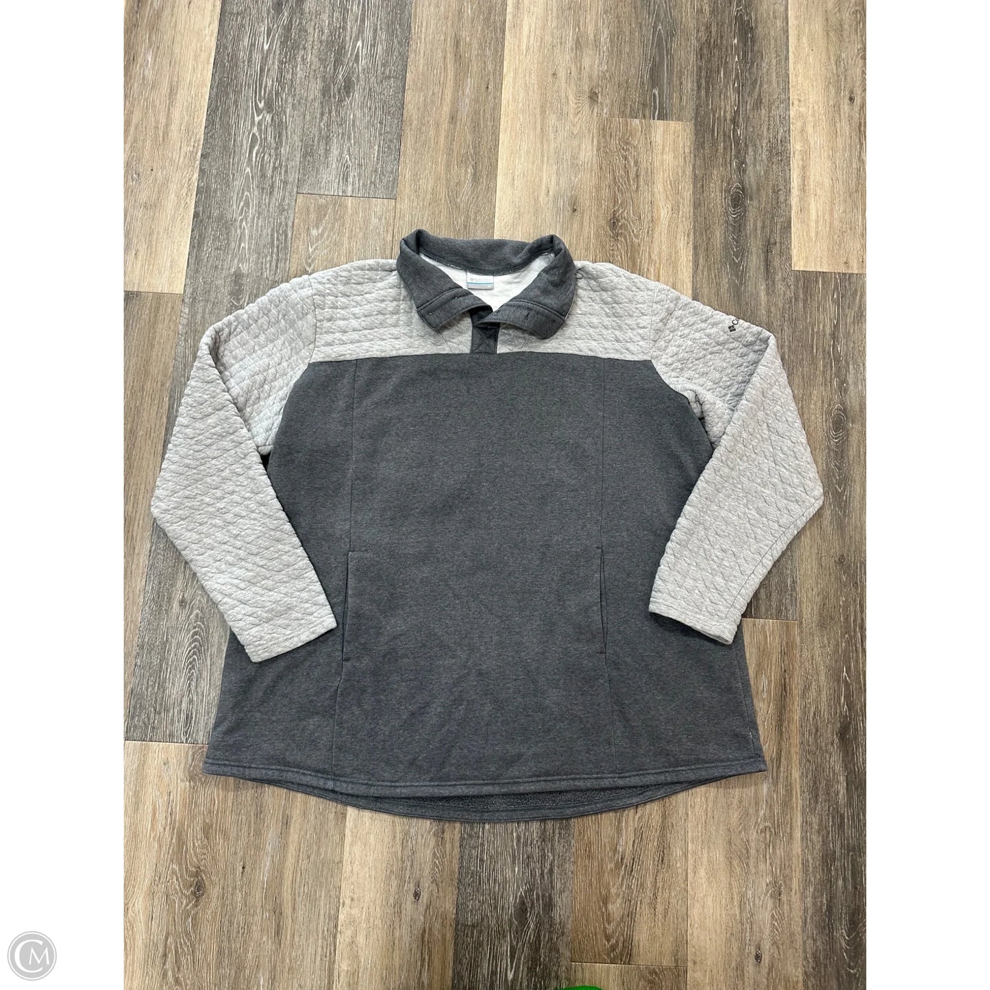 Athletic Sweatshirt Collar By Columbia In Grey, Size: 3x