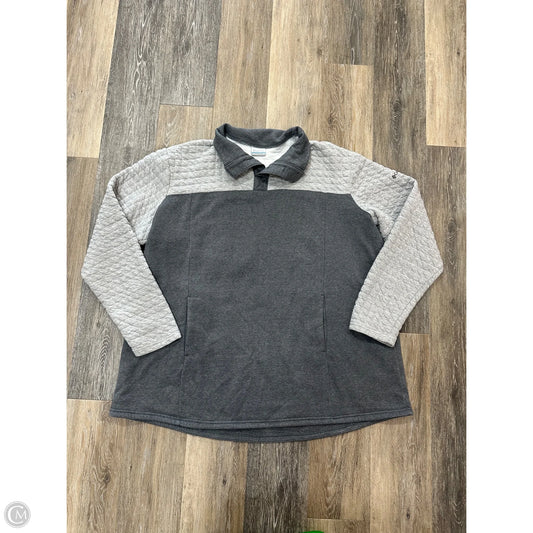 Athletic Sweatshirt Collar By Columbia In Grey, Size: 3x