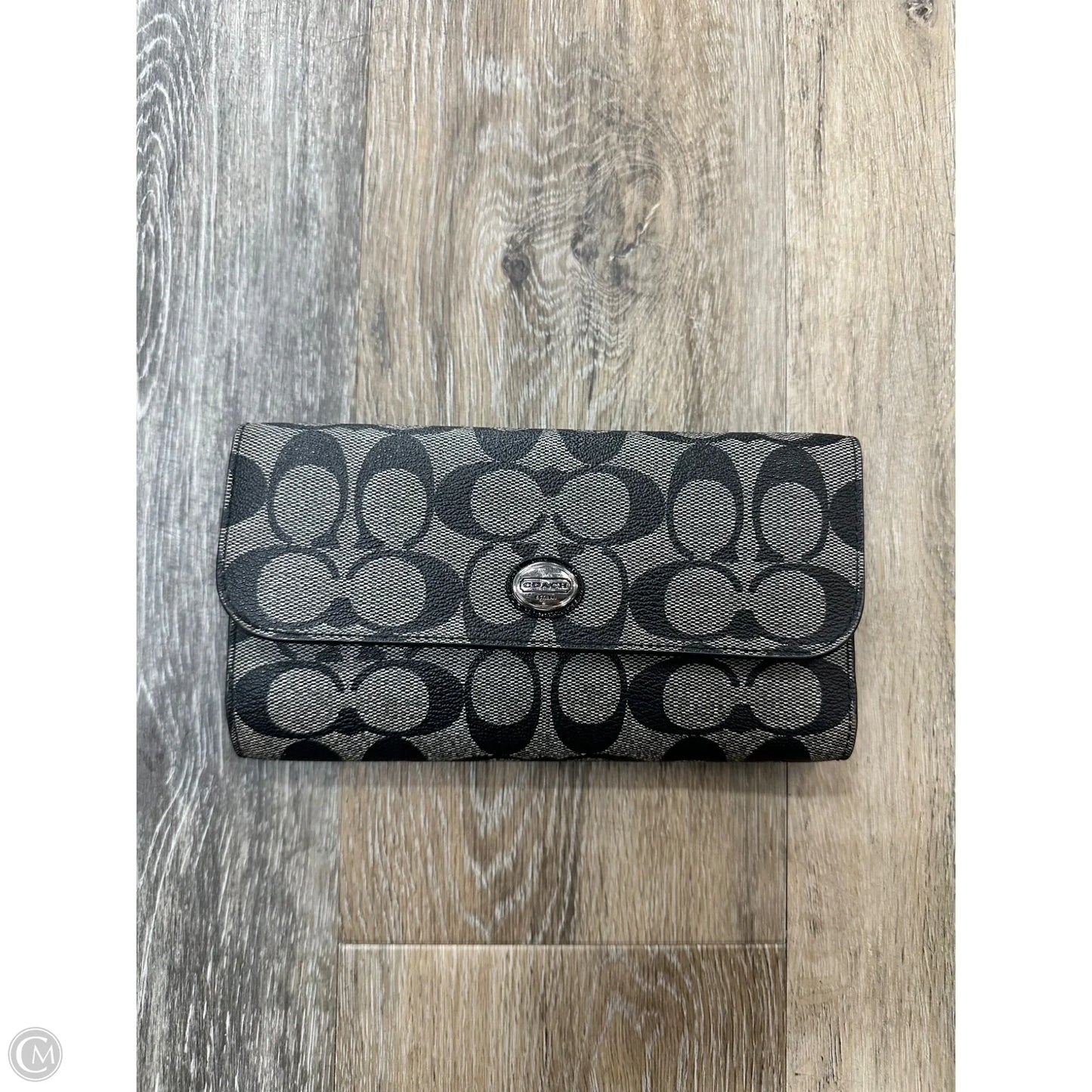 -Wallet Designer By Coach, Size: Large