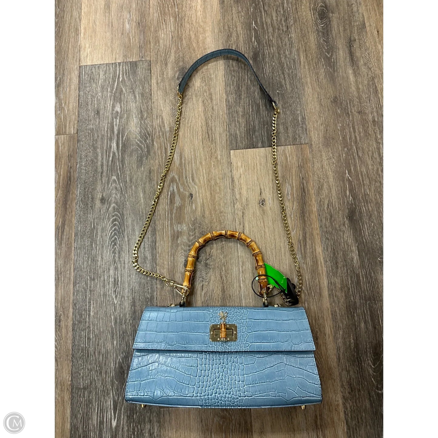-Handbag Leather By Pratesi, Size: Medium