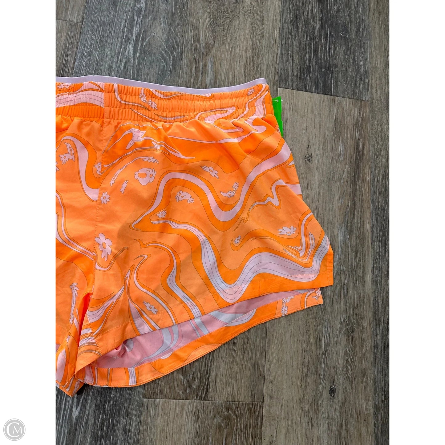 Athletic Shorts By Fabletics In Orange & Pink, Size: Xl