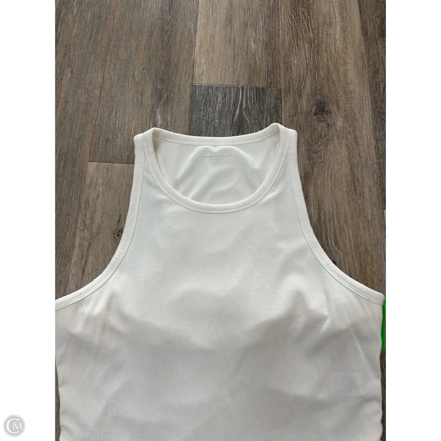 Athletic Tank Top By Outdoor Voices In Cream, Size: Xl