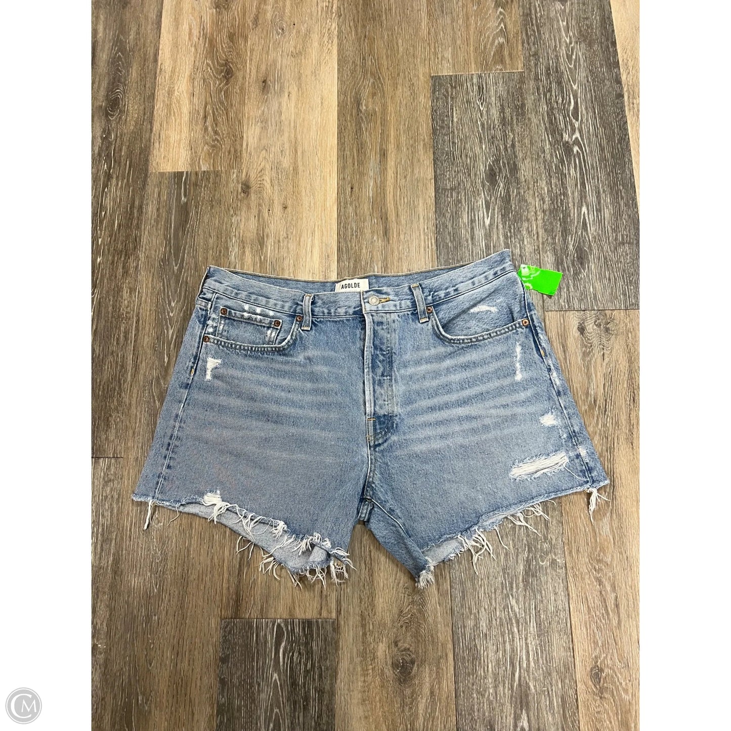 Shorts By Agolde In Blue Denim, Size: 14