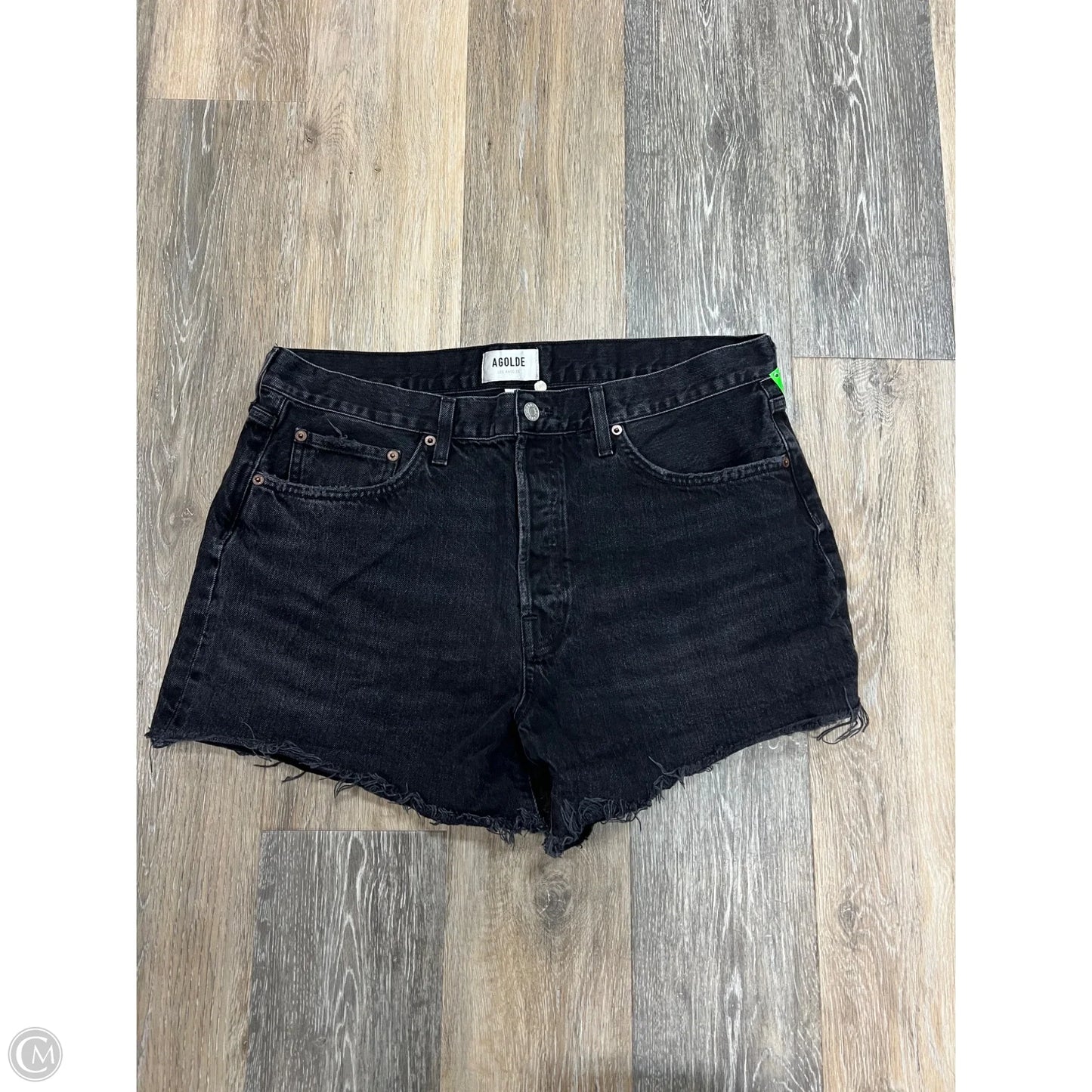 Shorts By Agolde In Black Denim, Size: 14