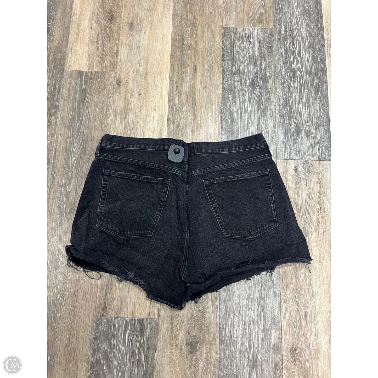 Shorts By Agolde In Black Denim, Size: 14
