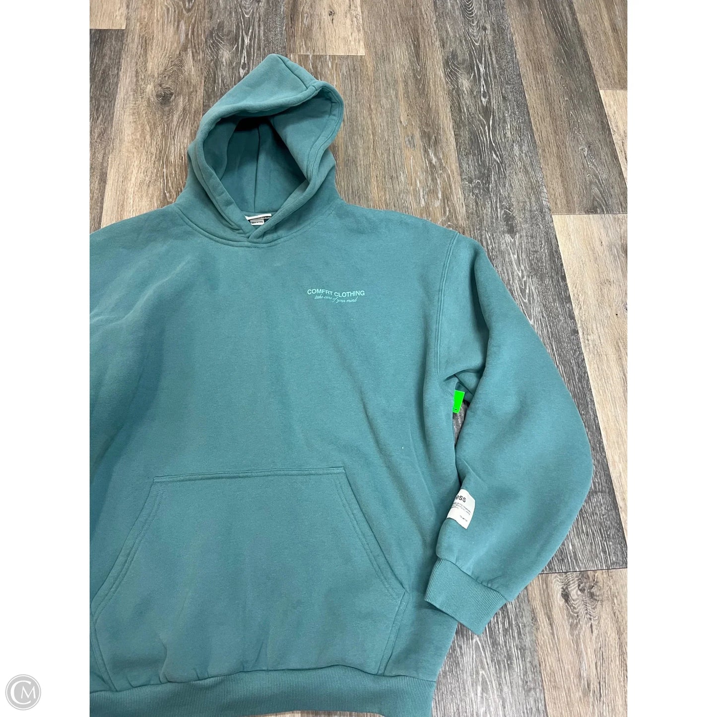 Athletic Sweatshirt Hoodie By Comfrt In Blue, Size: Xl