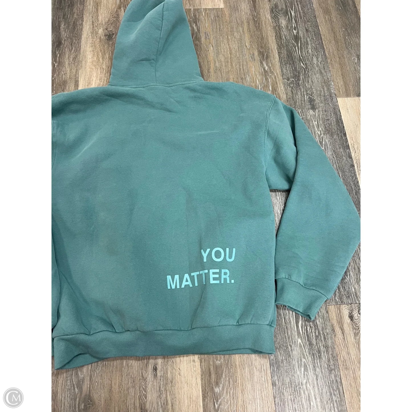 Athletic Sweatshirt Hoodie By Comfrt In Blue, Size: Xl