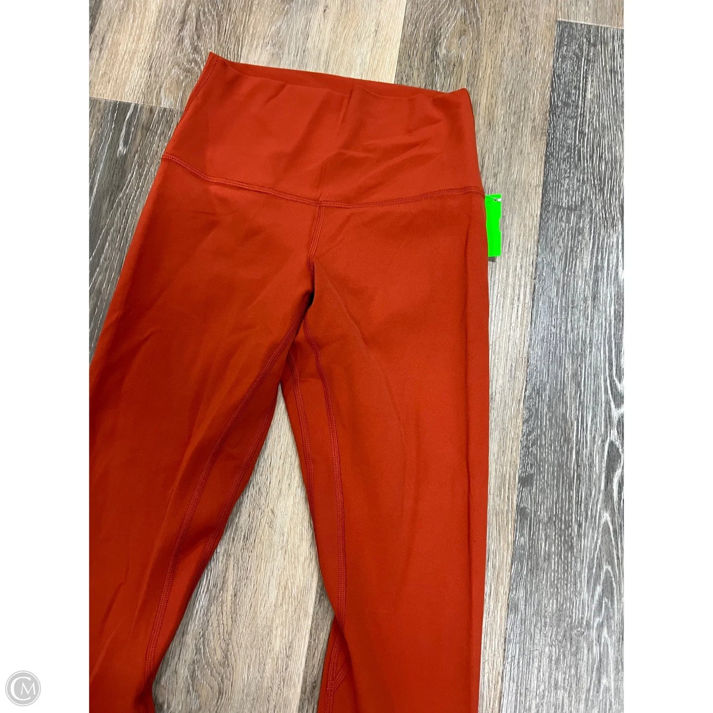 Athletic Leggings By Lululemon In Orange, Size: 4