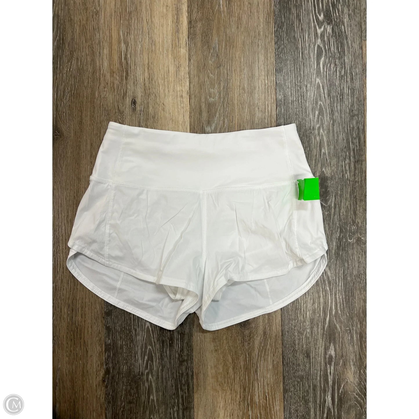 Athletic Shorts By Lululemon In White, Size: 4