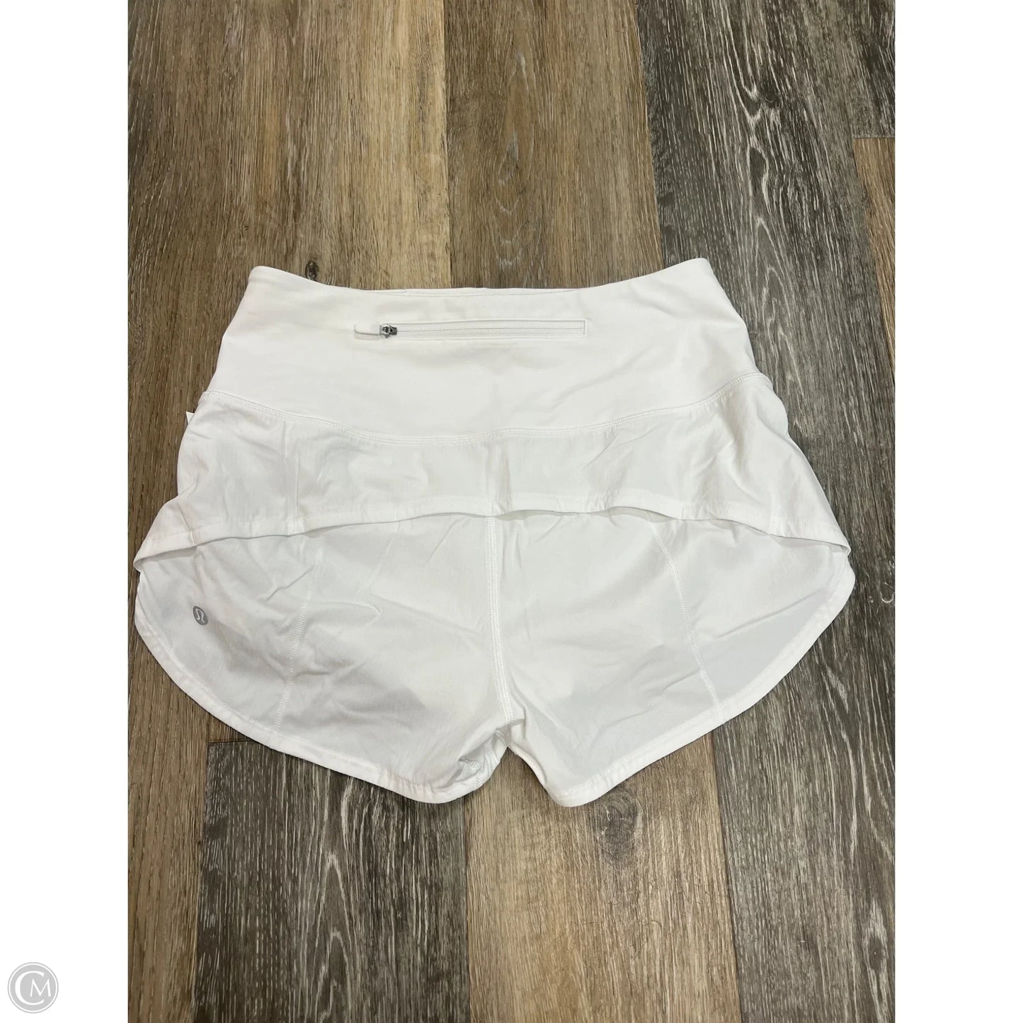 Athletic Shorts By Lululemon In White, Size: 4