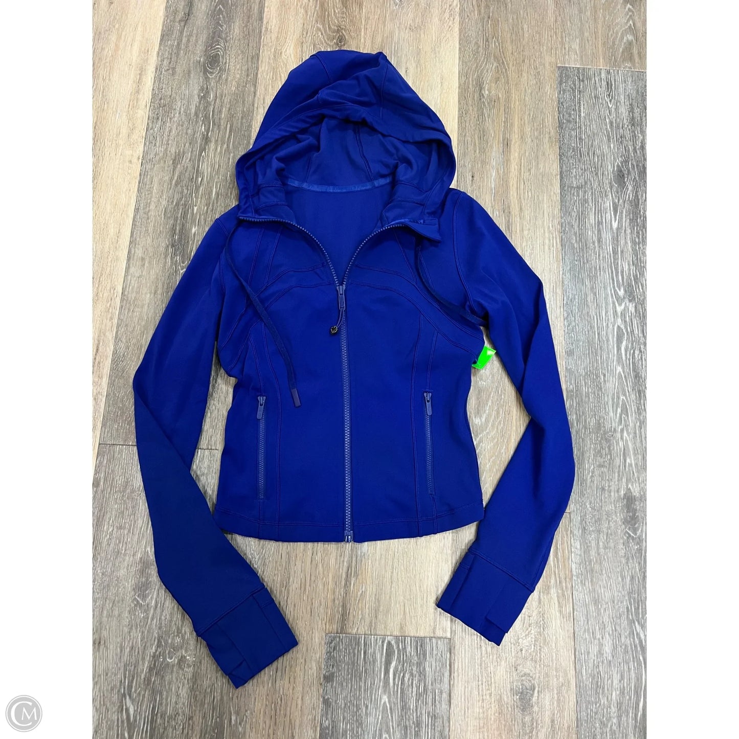 Athletic Jacket By Lululemon In Blue, Size: 6