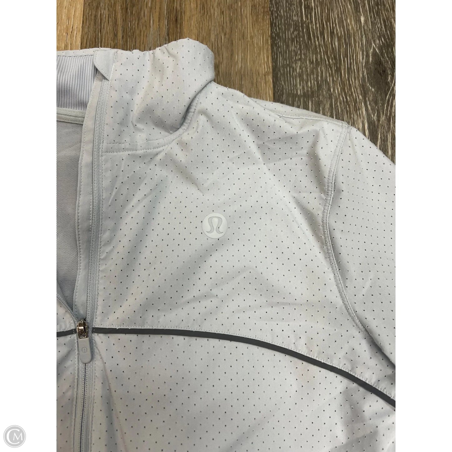 Athletic Jacket By Lululemon In Grey, Size: 6