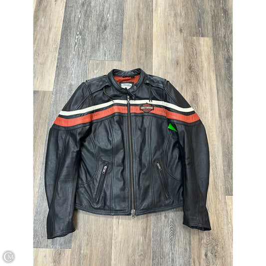 Jacket Leather By Harley Davidson In Black, Size: M