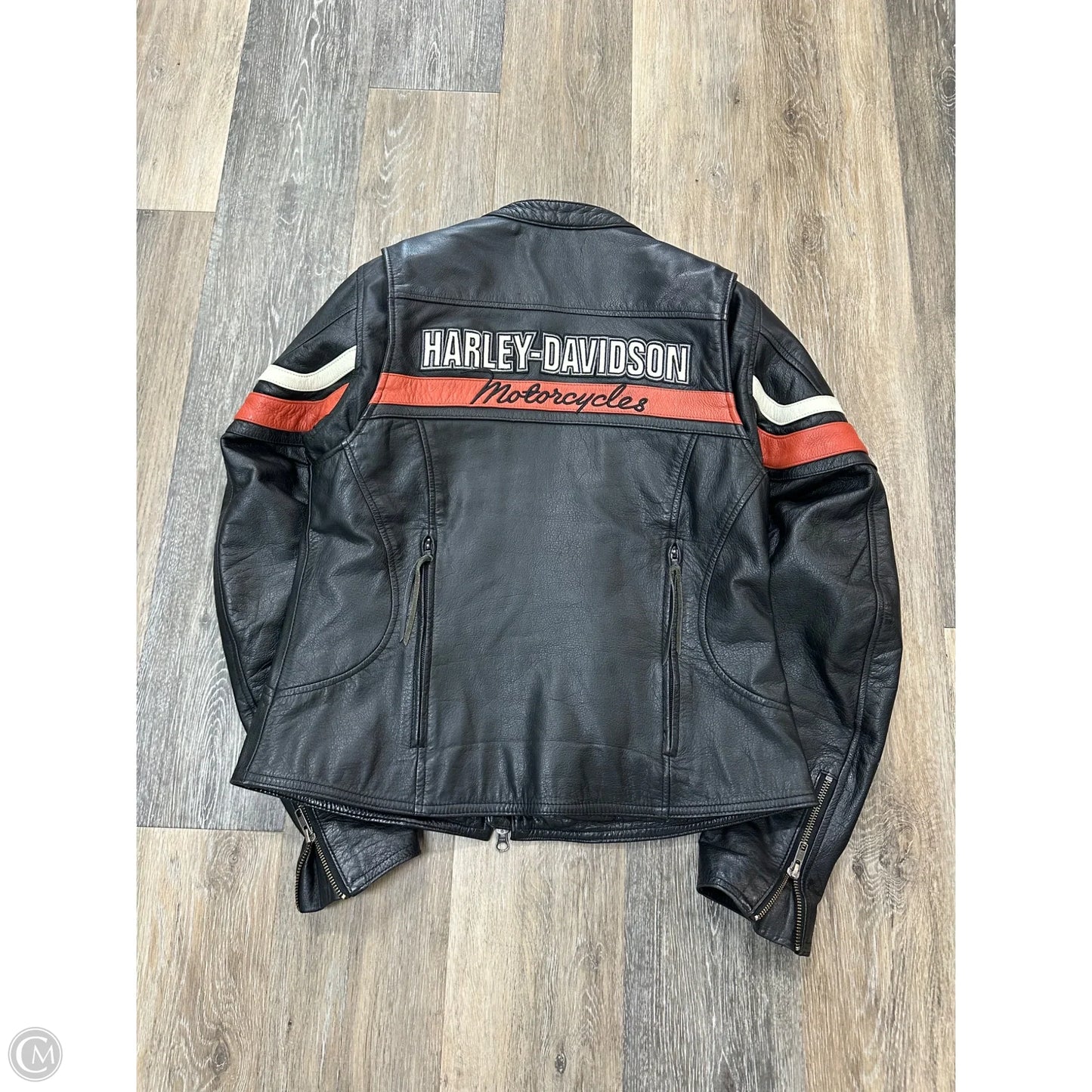 Jacket Leather By Harley Davidson In Black, Size: M