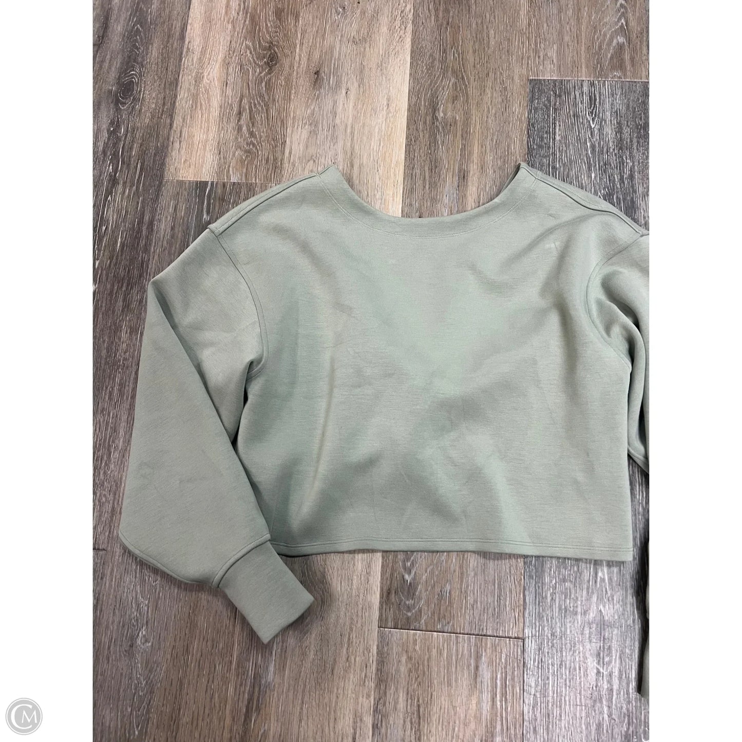 Athletic Sweatshirt Collar By Lululemon In Green, Size: 4