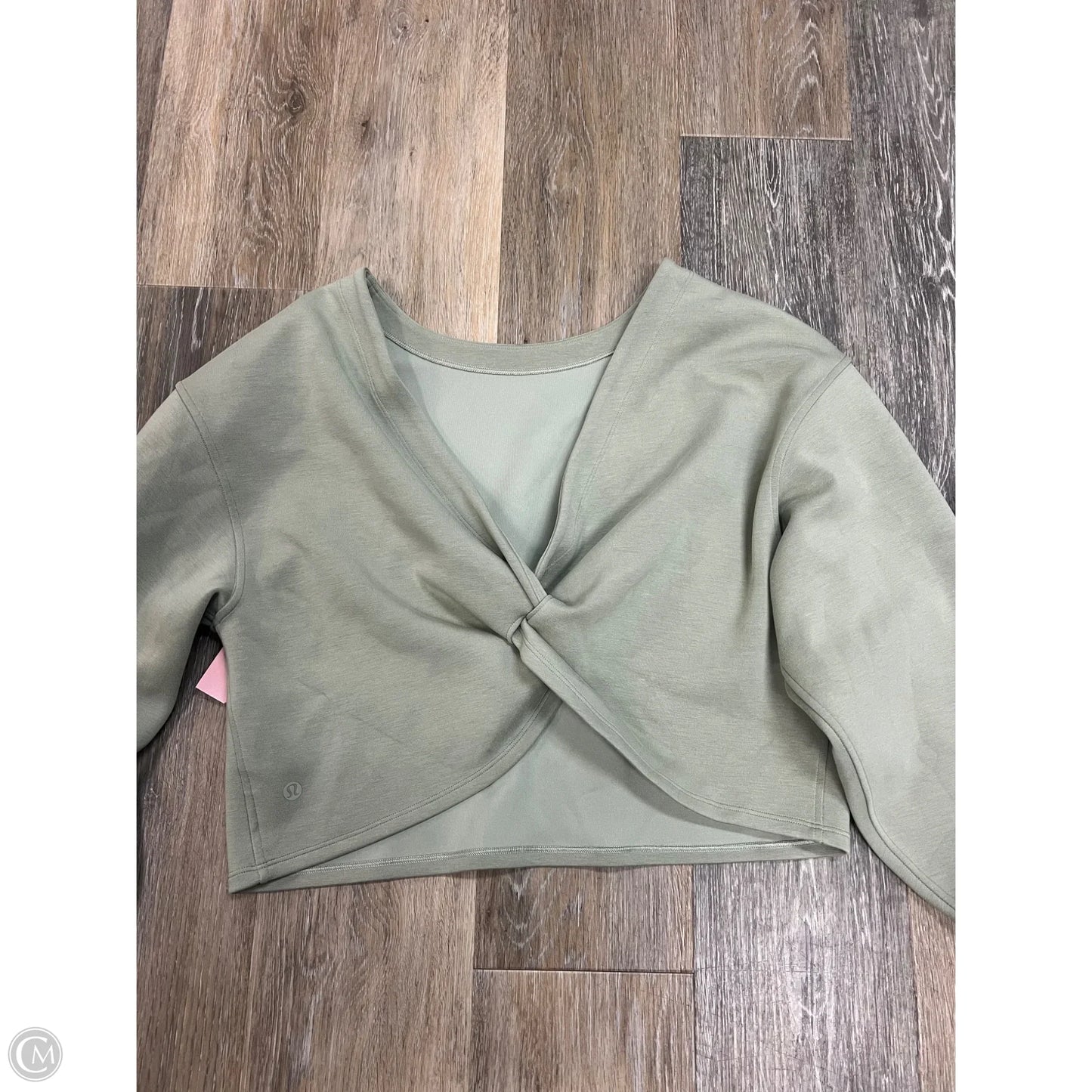 Athletic Sweatshirt Collar By Lululemon In Green, Size: 4