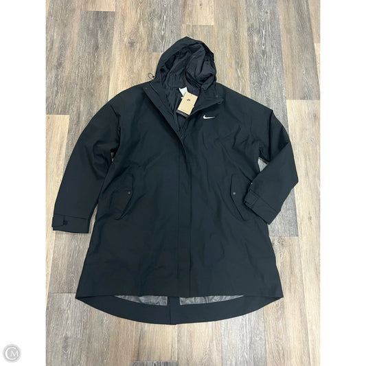 -Jacket By Nike Apparel In Black, Size: 1x