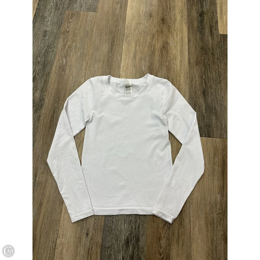 Athletic Top Long Sleeve Crewneck By Athleta In White, Size: S