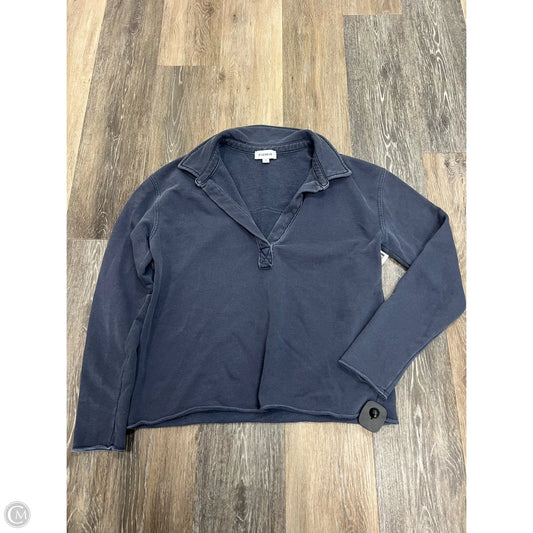 Sweatshirt Collar By Evereve In Blue, Size: S
