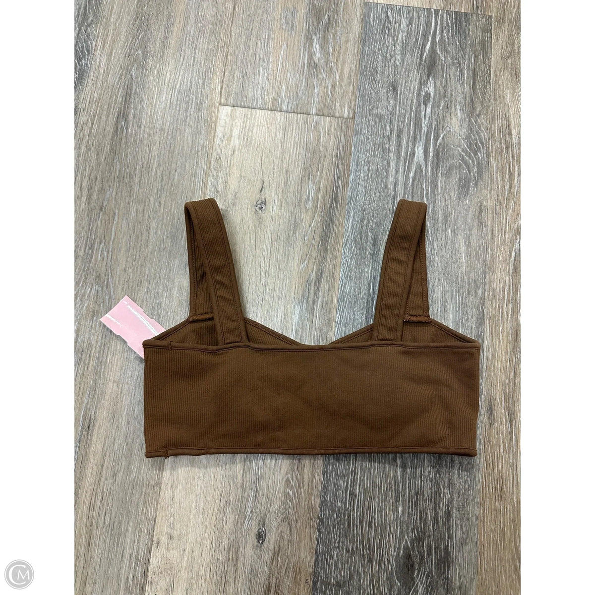 Athletic Bra By Set Active In Brown, Size: M