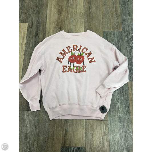 Sweatshirt Crewneck By American Eagle In Pink, Size: Xs
