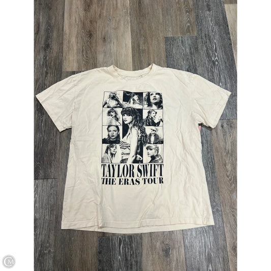 Top Short Sleeve By Taylor Swift In Tan, Size: L