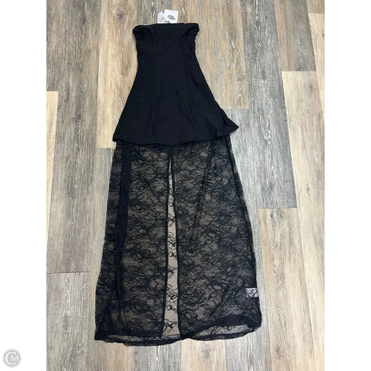 Dress Party Long By Princess Polly In Black, Size: 0