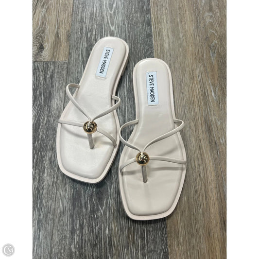 Sandals Flats By Steve Madden In White, Size: 6.5