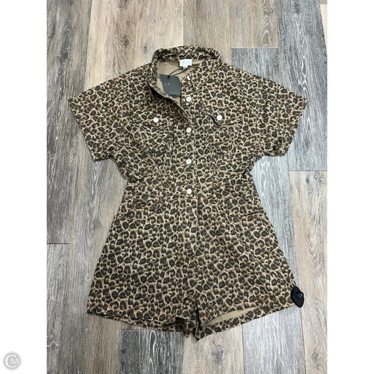 Romper By Le Lis In Animal Print, Size: M