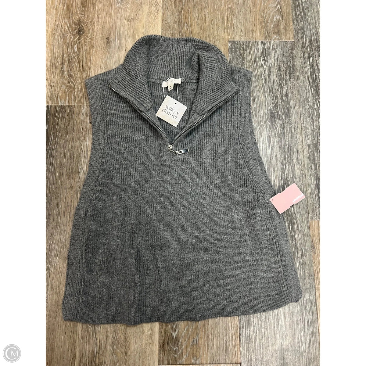 Sweater Vest By All Row In Grey, Size: M