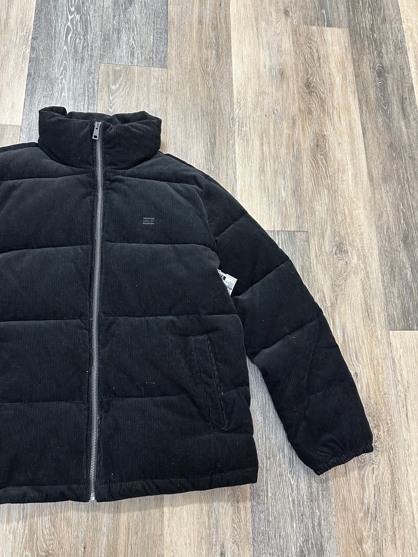 Jacket Puffer & Quilted By Levis In Black, Size: L