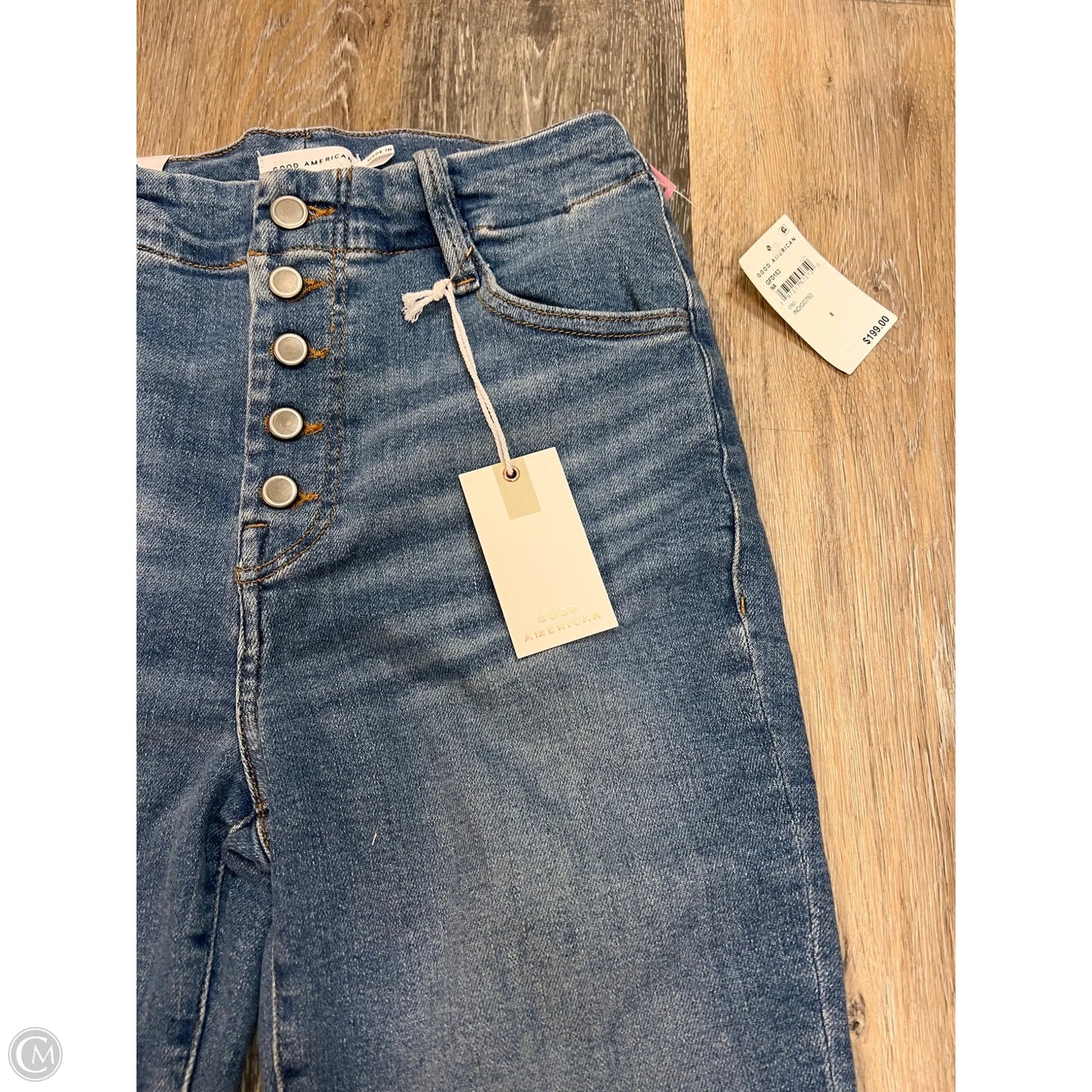 Jeans Skinny By Good American In Blue Denim, Size: 8/29