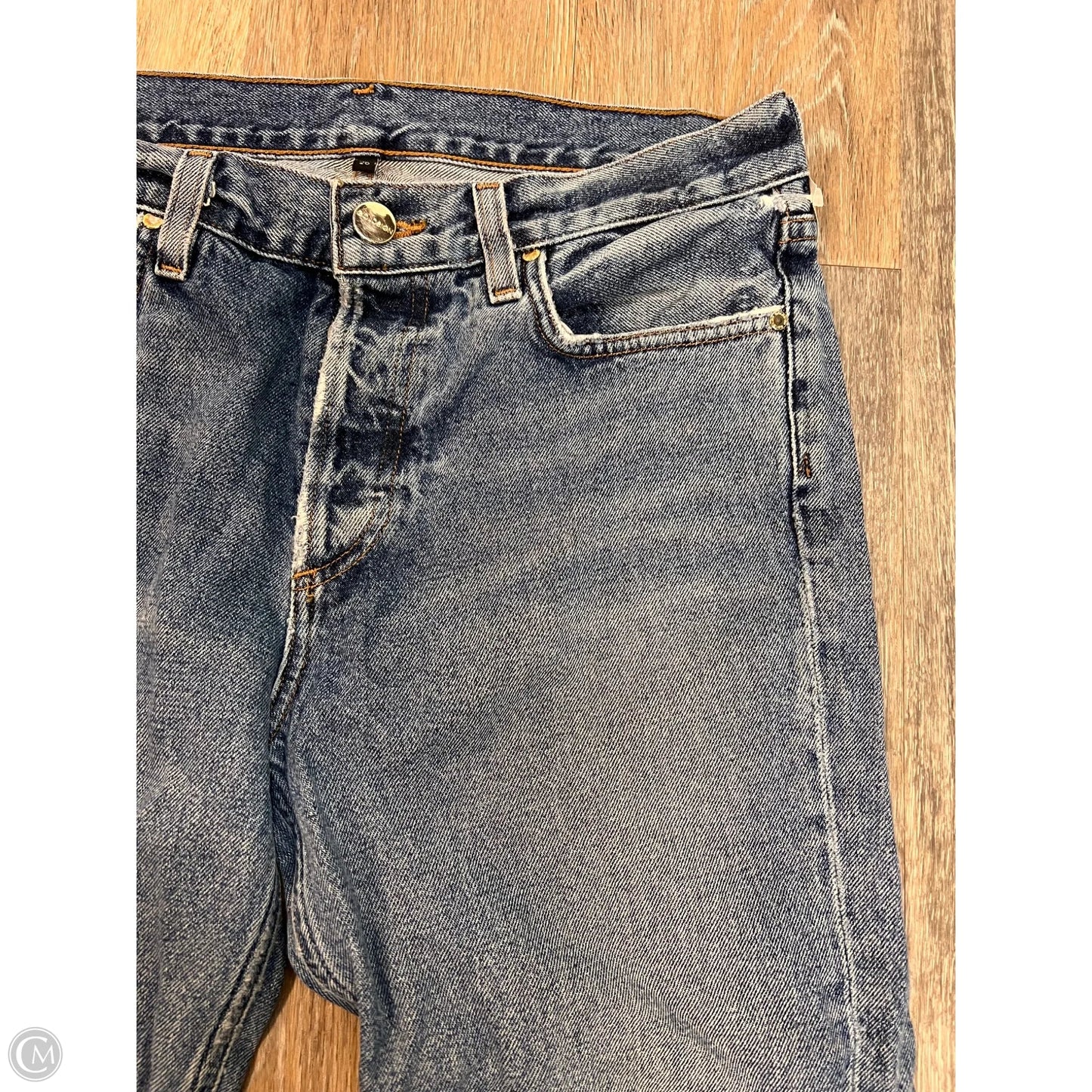 Jeans Straight By Goldsign In Blue Denim, Size: 2