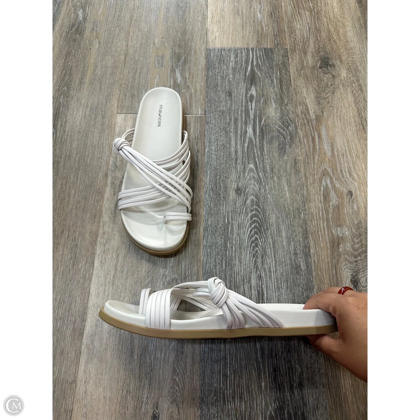 Sandals Flats By Maurices In White, Size: 9