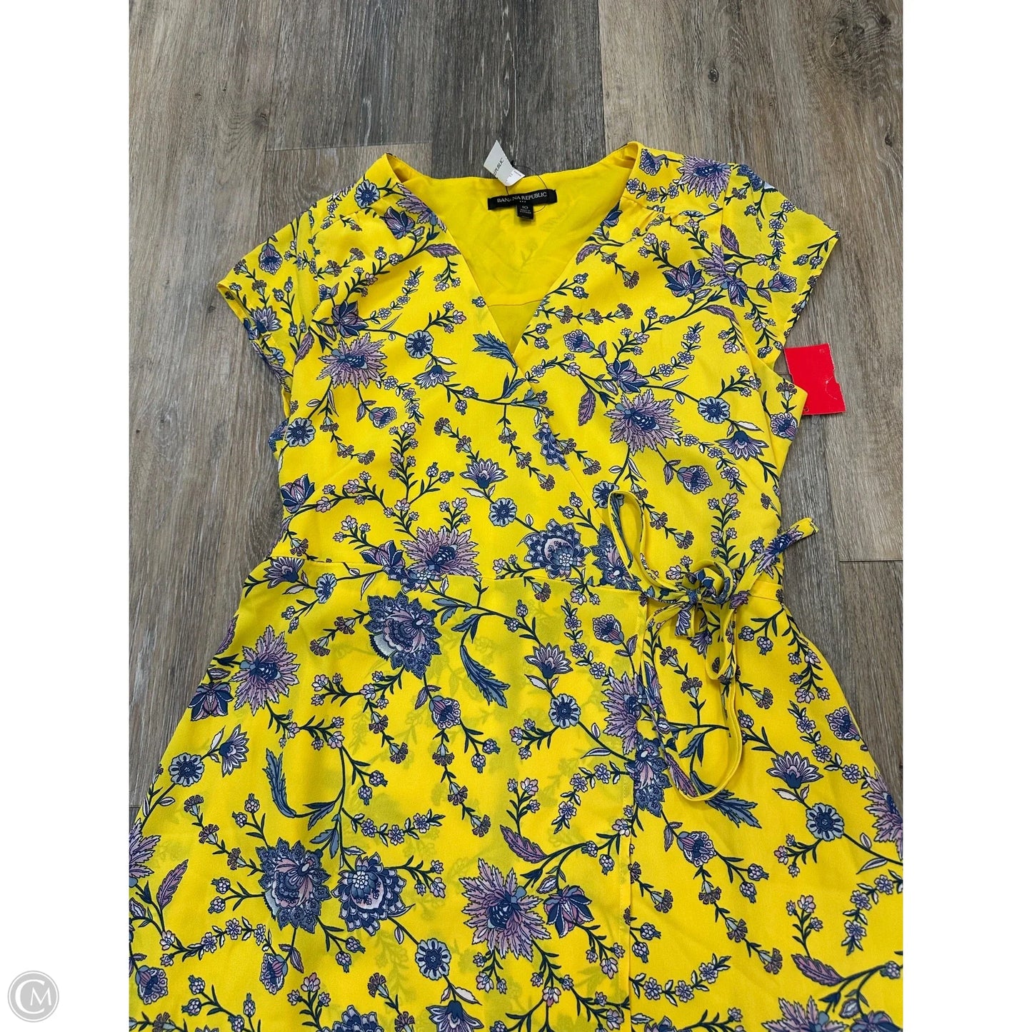 Dress Casual Midi By Banana Republic In Yellow, Size: 10