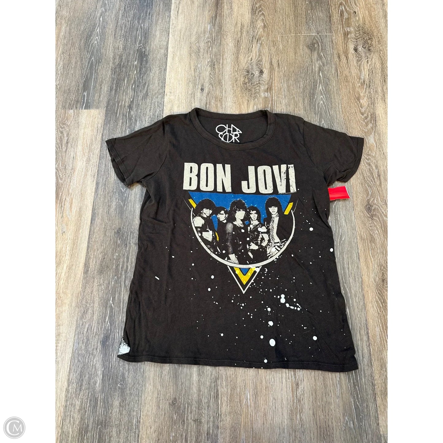 Top Short Sleeve By Chaser In Grey, Size: S