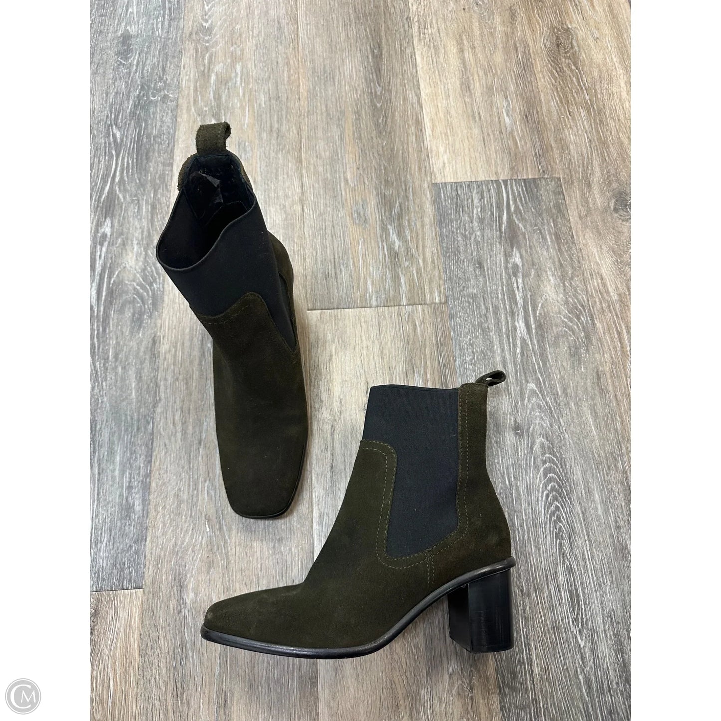 Boots Ankle Heels By Patina In Green, Size: 7