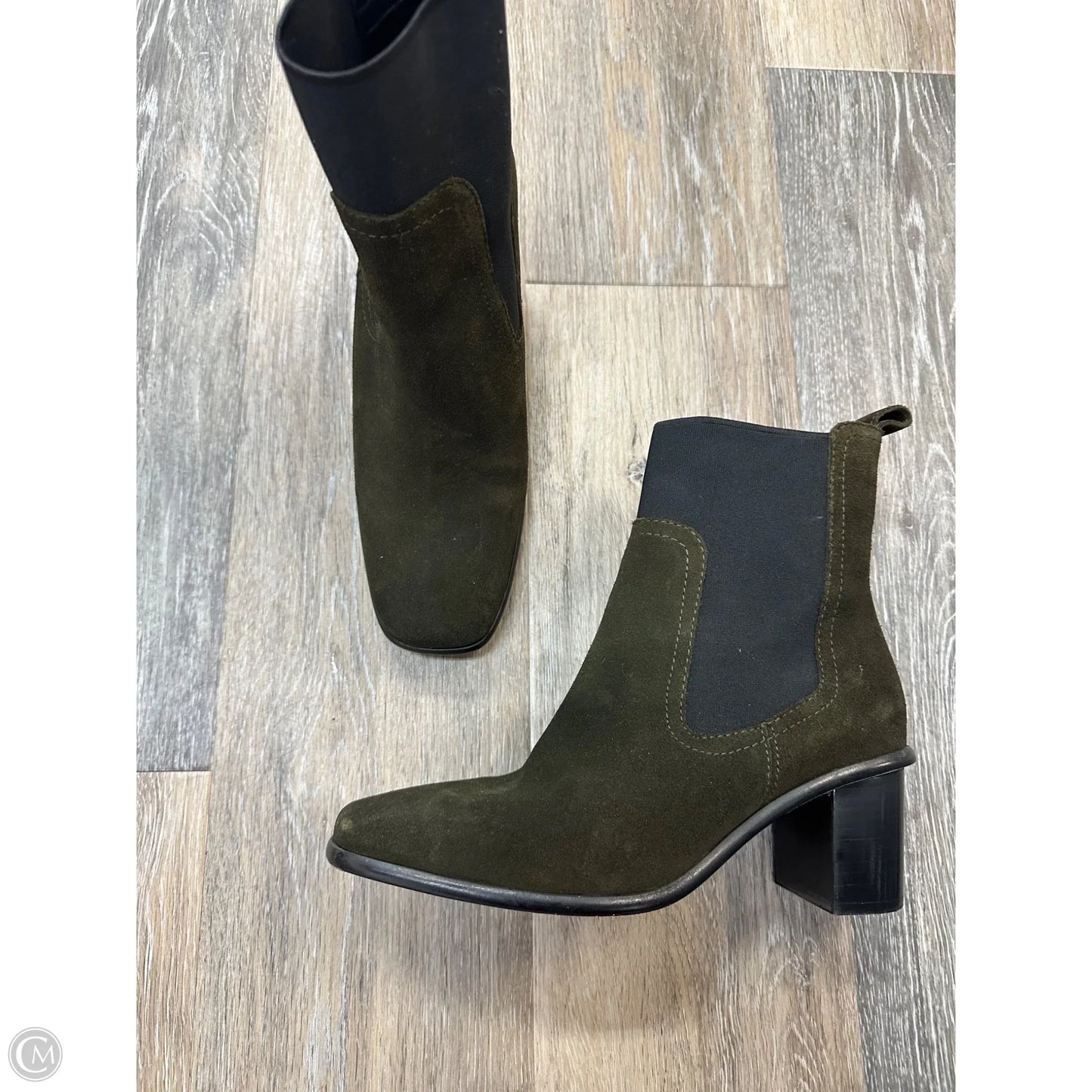 Boots Ankle Heels By Patina In Green, Size: 7