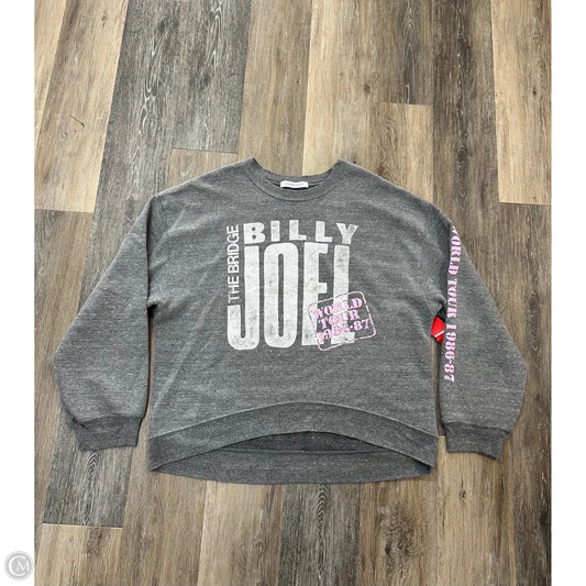 Sweatshirt Crewneck By Daydreamer In Grey, Size: M