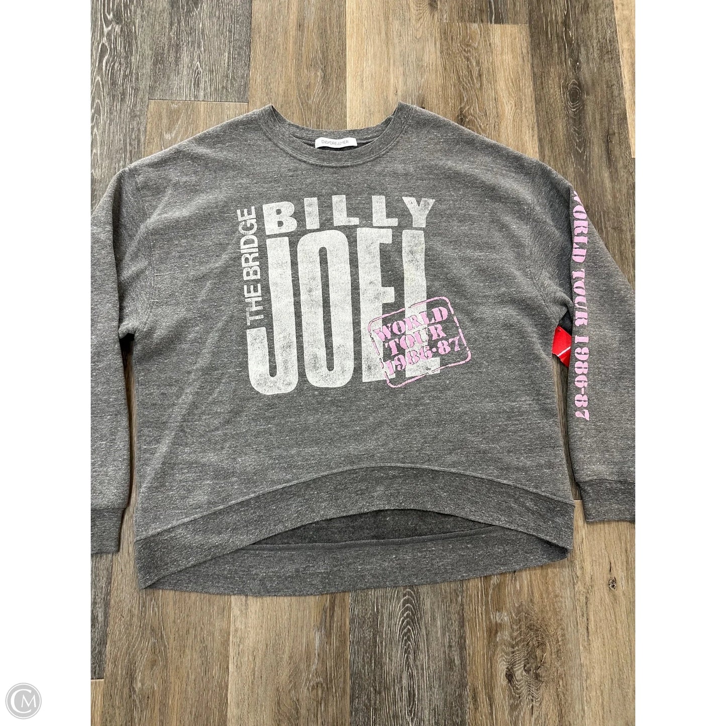 Sweatshirt Crewneck By Daydreamer In Grey, Size: M