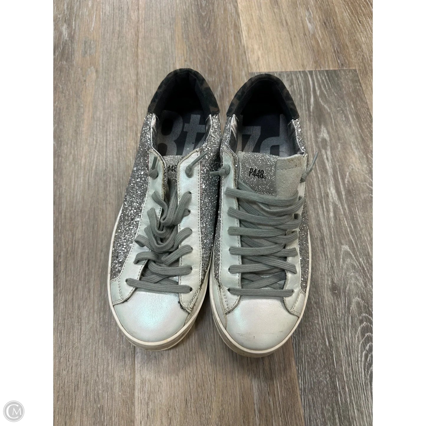 Shoes Sneakers By P448 In Silver, Size: 8.5