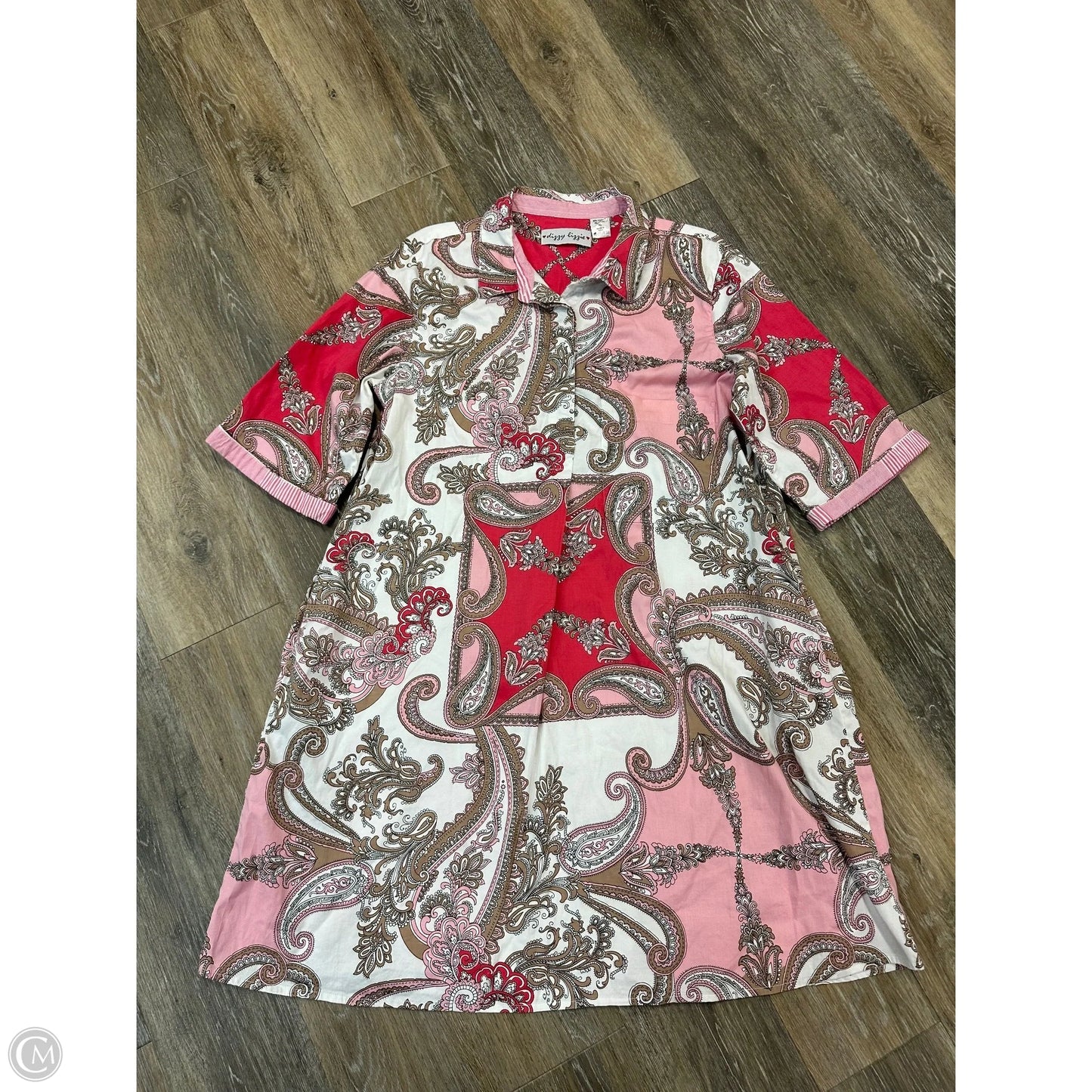 Dress Casual Midi By Dizzy Lizzie In Pink, Size: Xl