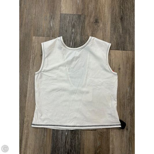 Top Short Sleeve By Elodie In White, Size: M