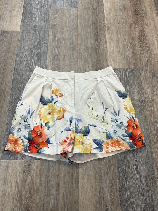 Floral Print Shorts Express, Size 8