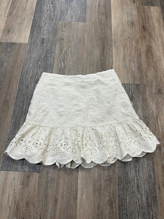 Cream Skirt Mini & Short Express, Size 8